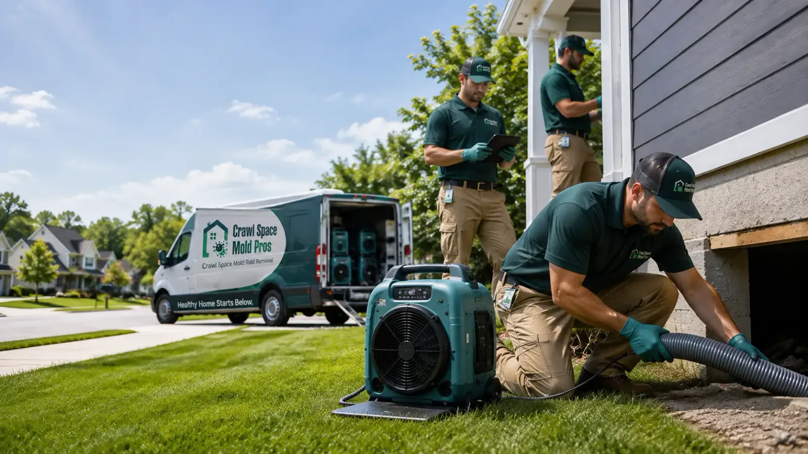 Crawl Space Mold Removal in Lawrenceville, IL